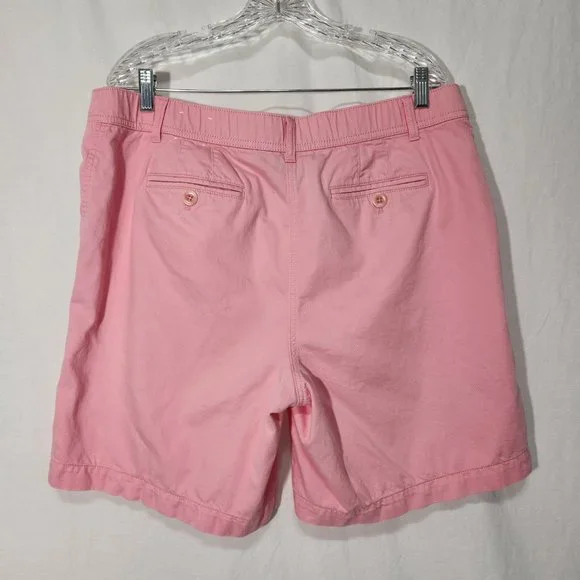 TALBOTS TALBOTS Gorpcore PINK Semi Elastic Waist Roll Leg Bermuda Short Size 16. - Picture 2 of 16
